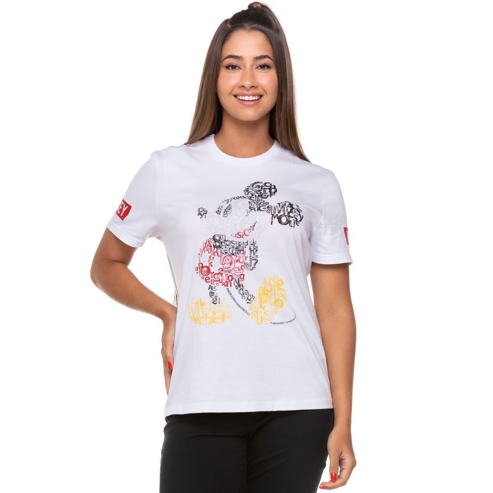 T-Shirt Mickey Escrito Disney