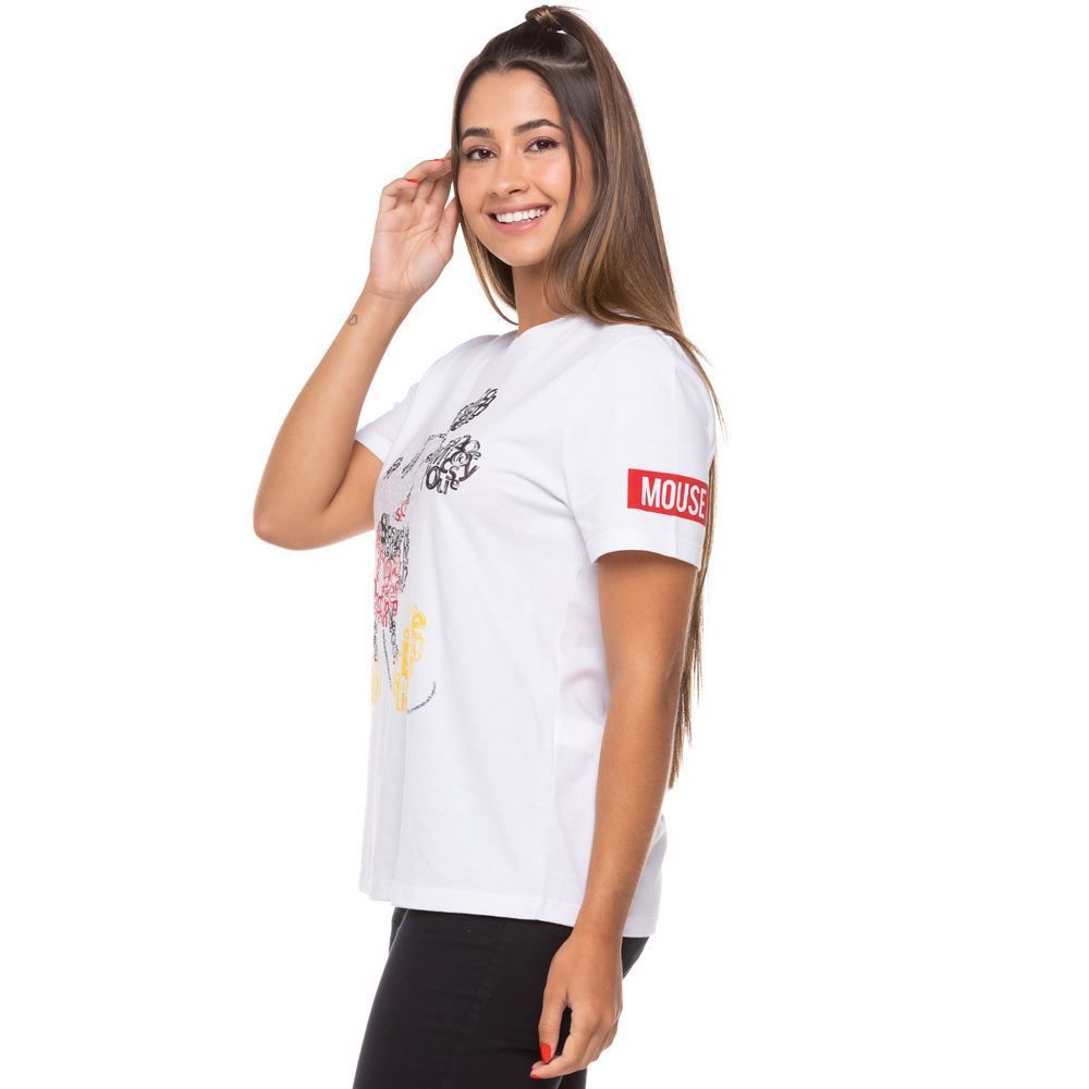 T-Shirt Mickey Escrito Disney