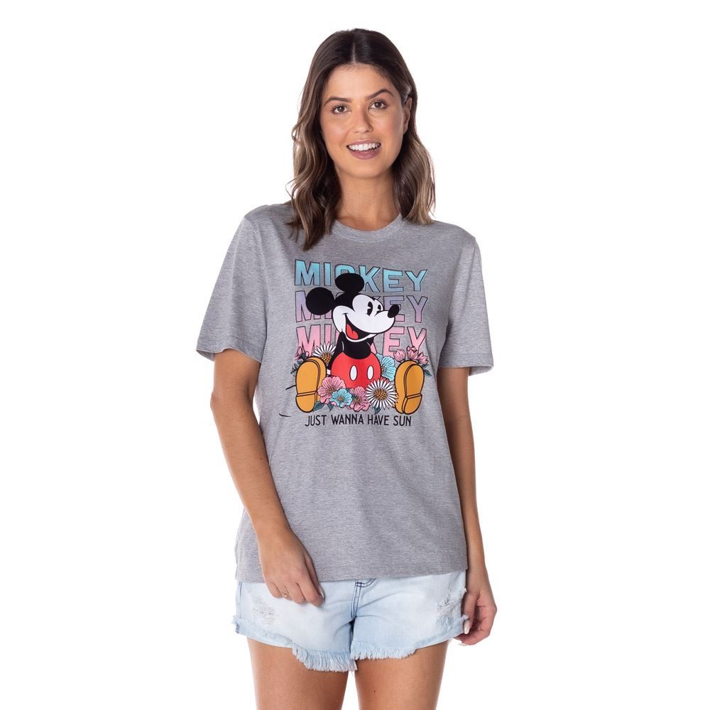 T-Shirt Mickey Floral Disney
