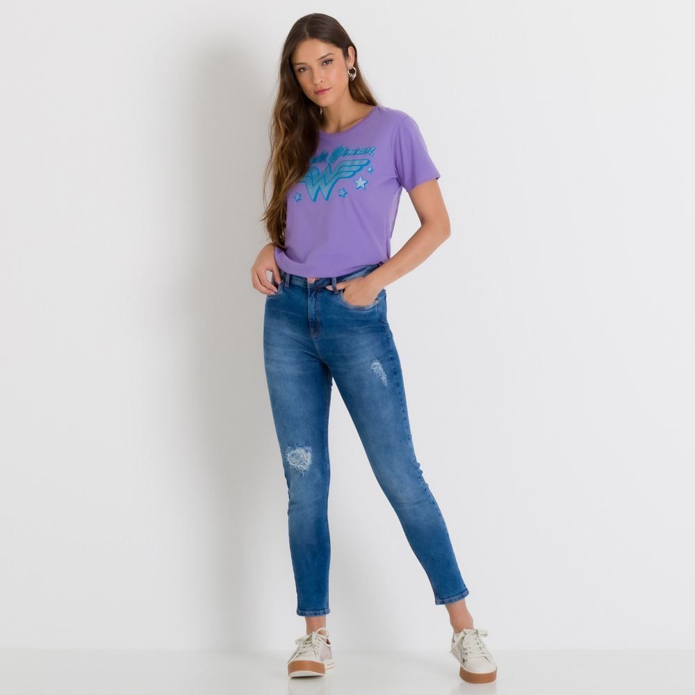 T-Shirt Wonder Woman com Glitter BandUP