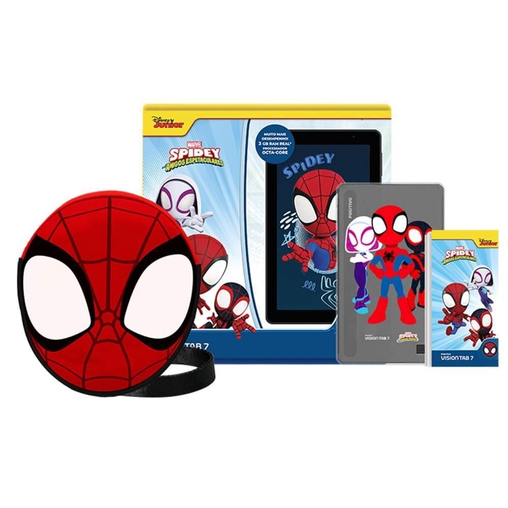 Tablet 7” Positivo Vision Spidey Octa-Core 3Gb Ram 64Gb - Preto