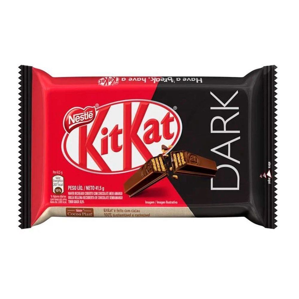 Kit Kat de Chocolate Dark Nestlé - 41,5g