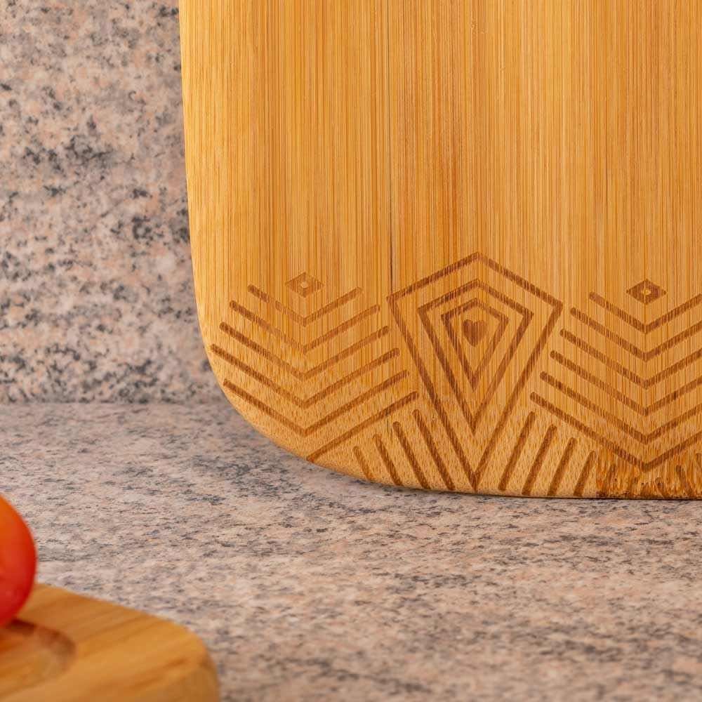 Tábua De Corte Estampada Havan Casa 30Cm - Bambu