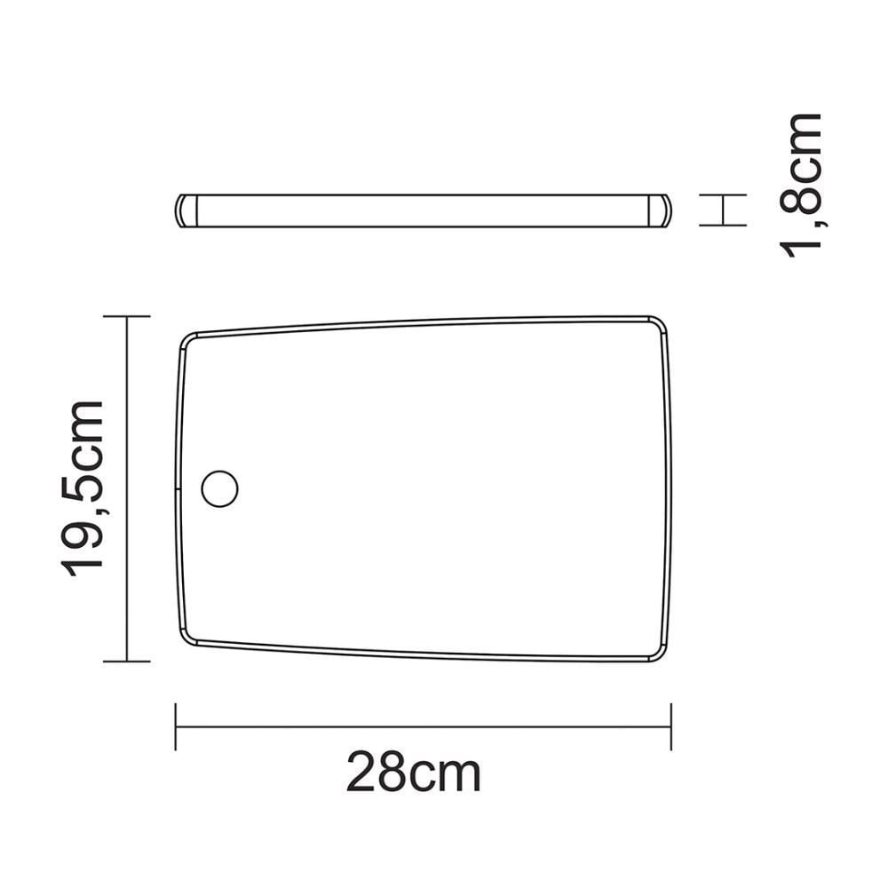 Tábua De Corte Retangular Madeira Kitchen Tramontina 28Cm - Madeira