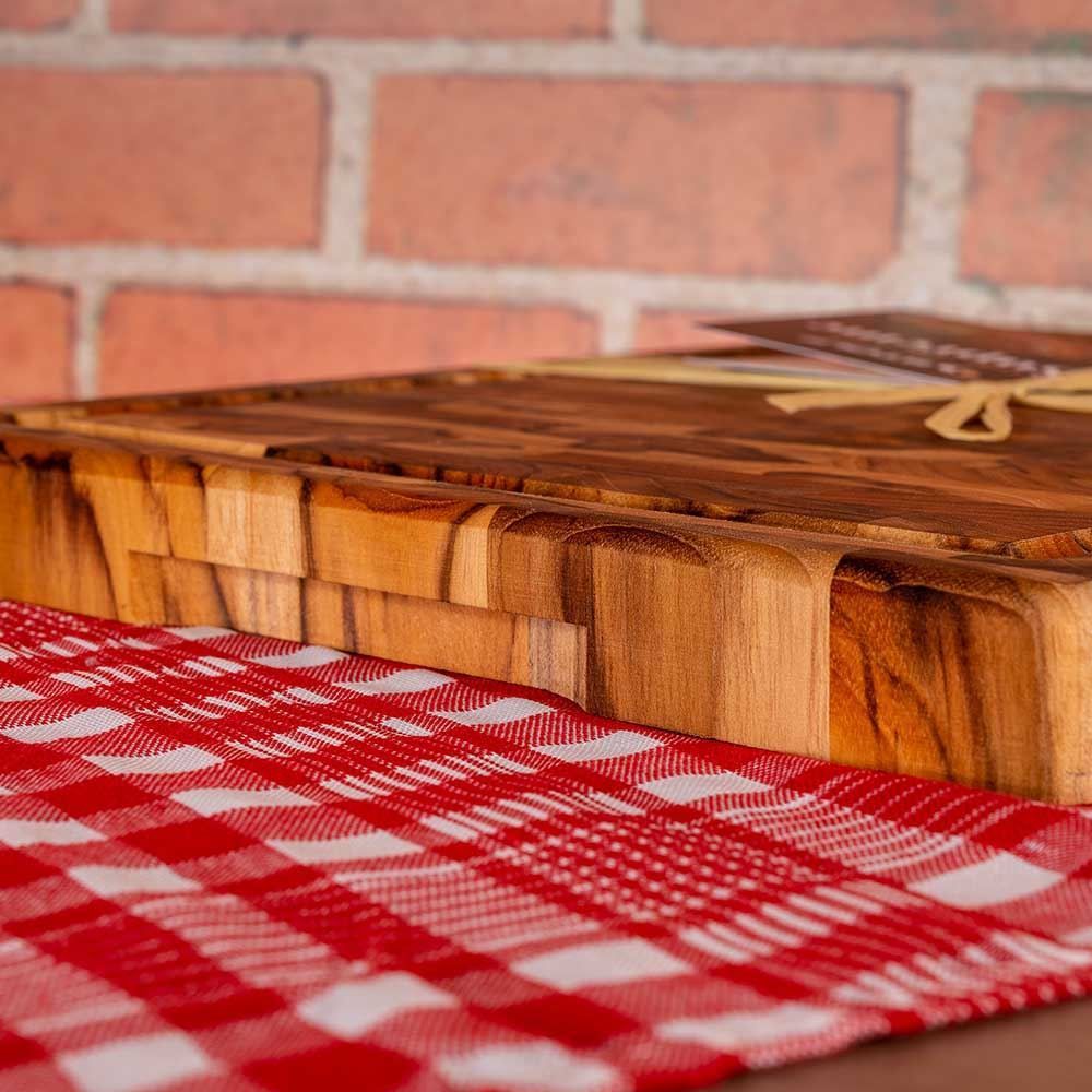 Tábua Para Churrasco Multiuso De Madeira Invertida Teca Stolf - 933-STD