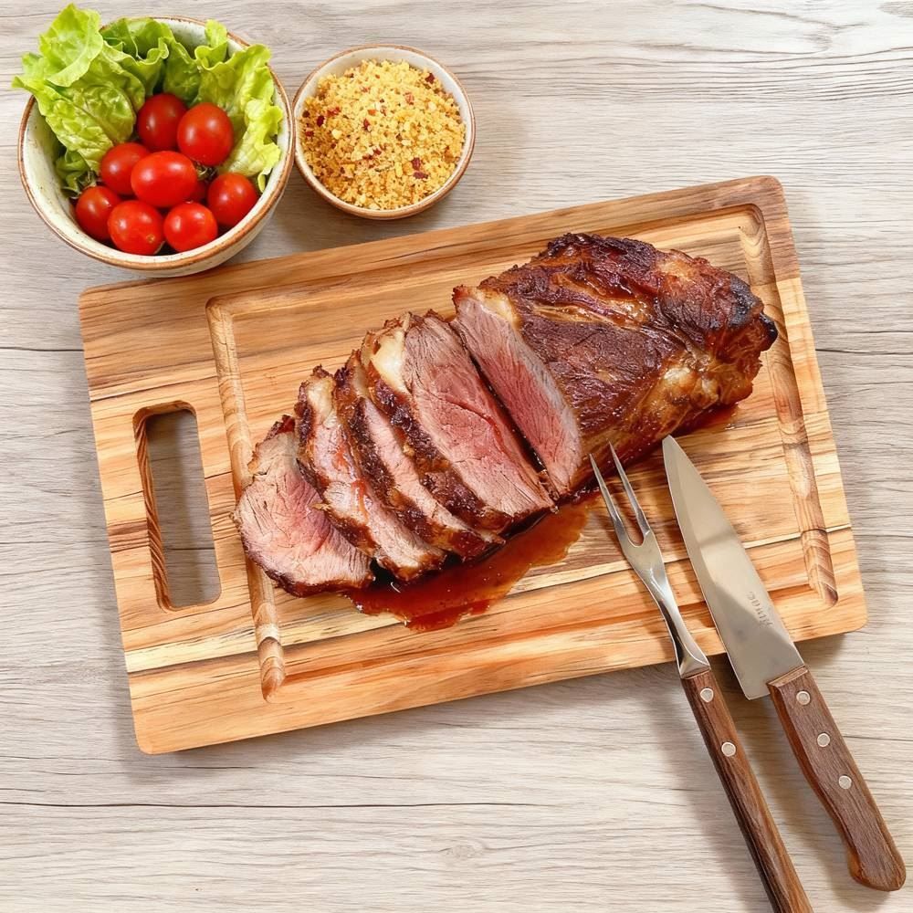 Kit para Churrasco Teca 3 Peças Stolf