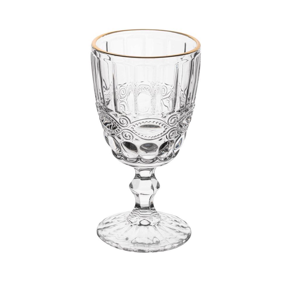 Taça Água Lyor Libélula Fio De Ouro 300Ml