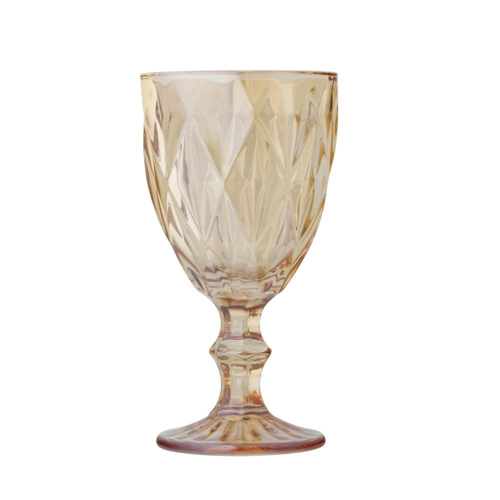 Taça de Água Bico de Jaca Diamante Havan Casa 320Ml - Âmbar