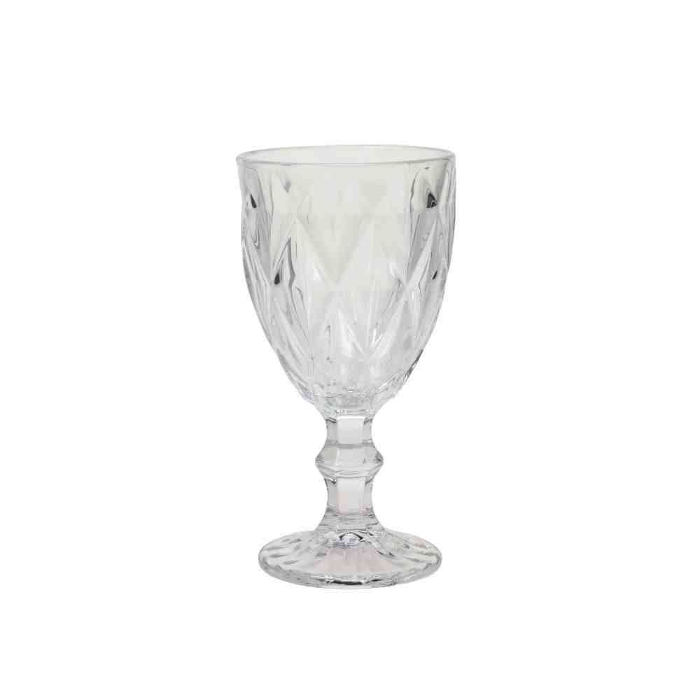 Taça De Àgua Bico De Jaca Diamond Havan Casa 325Ml - Transparente