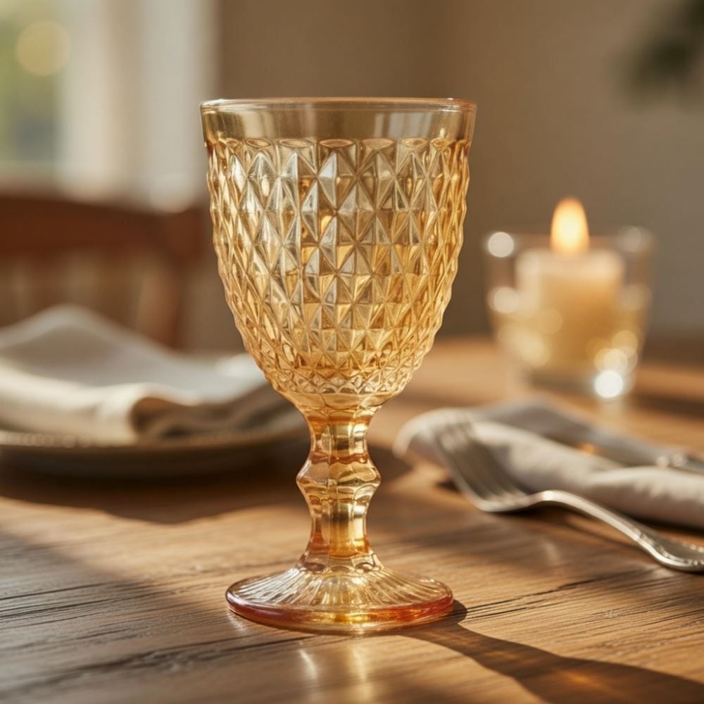 Taça de Água Bico de Jaca Havan Casa 320Ml - Âmbar