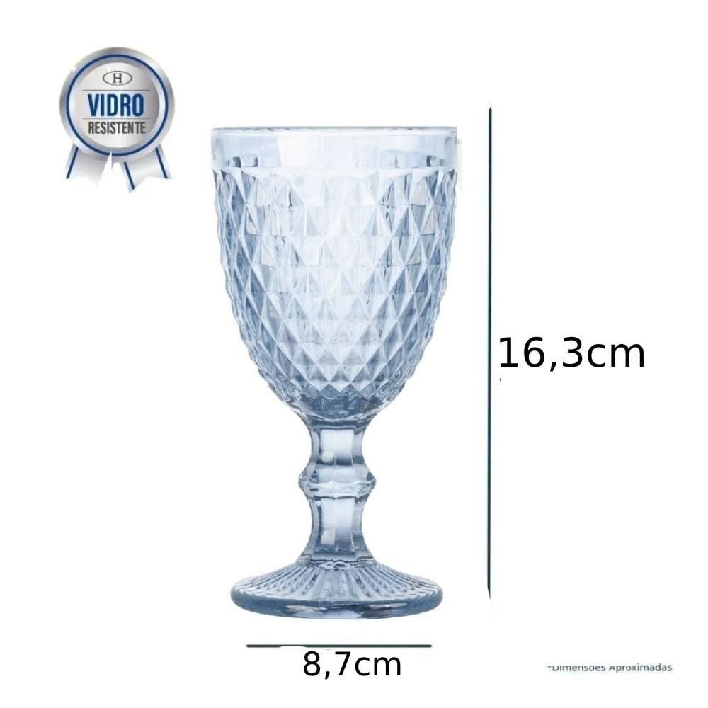 Taça De Água Bico De Jaca Havan Casa Azul - 320ml