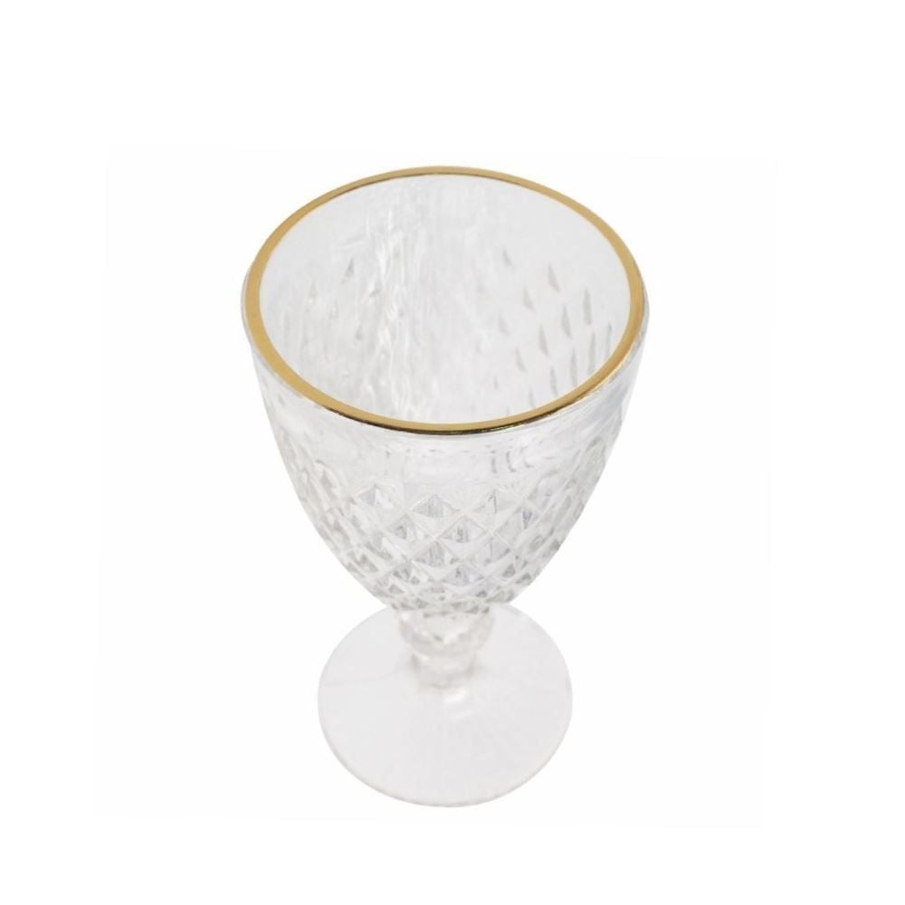 Taça de Água com Filete Dourado Havan Casa 320Ml - Vidro