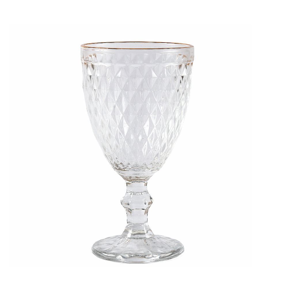 Taça de Água com Filete Dourado Havan Casa 320Ml - Vidro