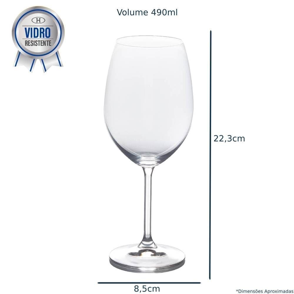 Taça de Vinho Barone Nadir - 490ml
