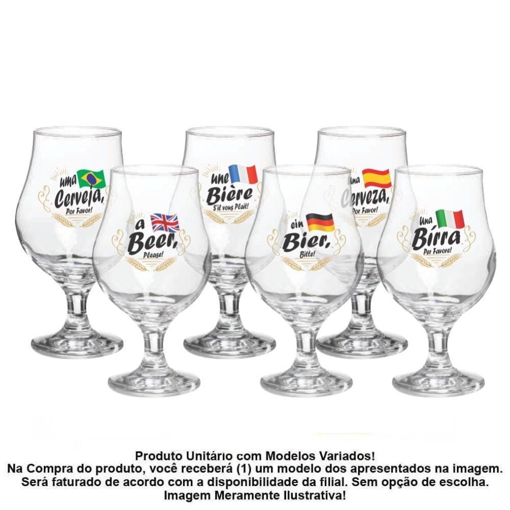 Taça de Cerveja Dublin Decormartin 400Ml - Sortido