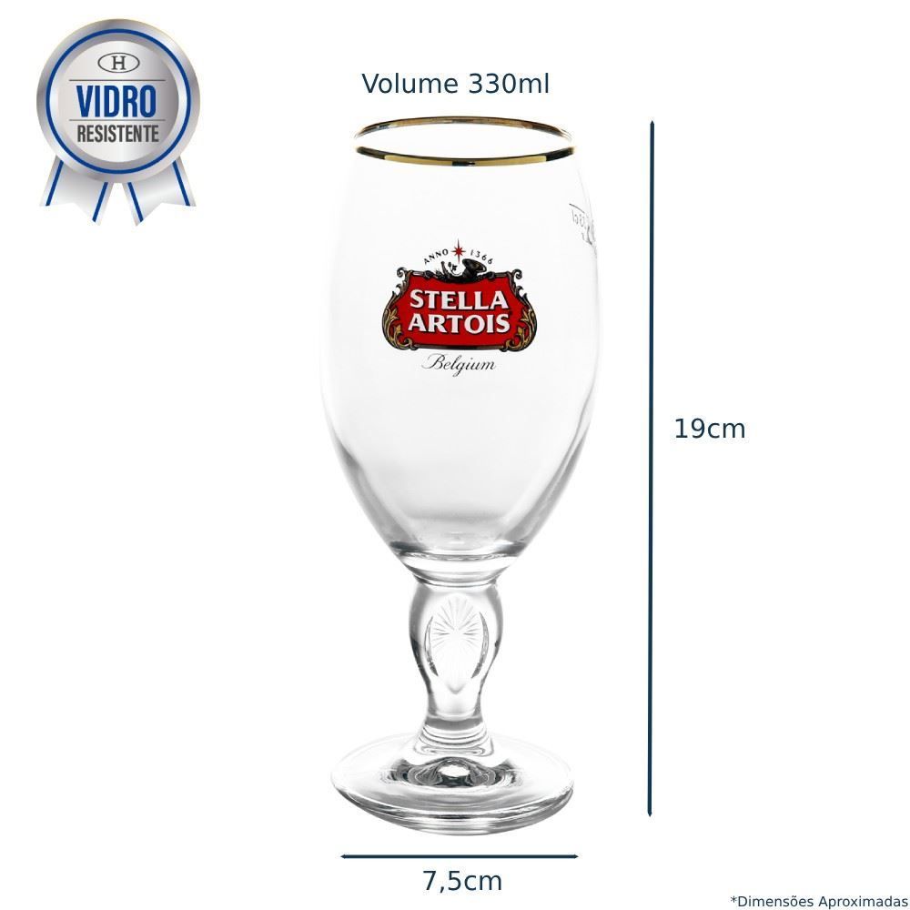 Taça De Cerveja Stella Artois Noah 330 Ml - Vidro