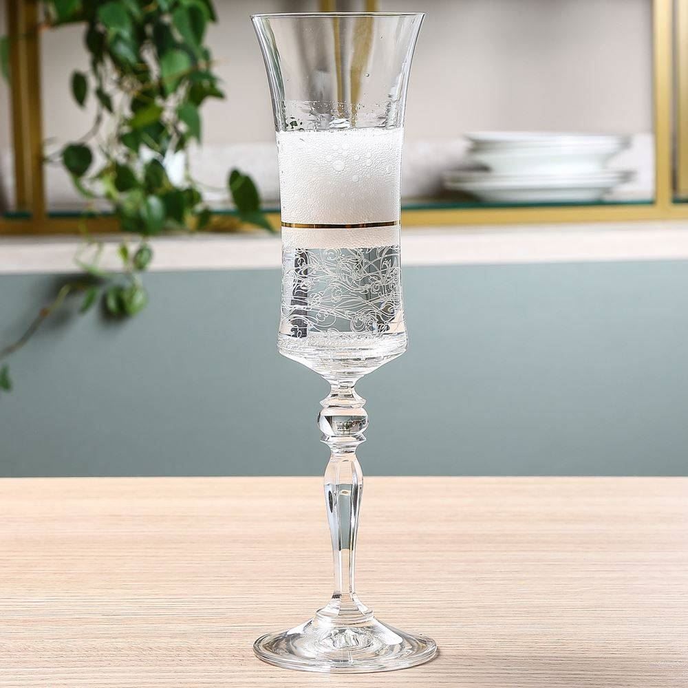 Taça de Champanhe Bohemia Grace 190Ml - Transparente