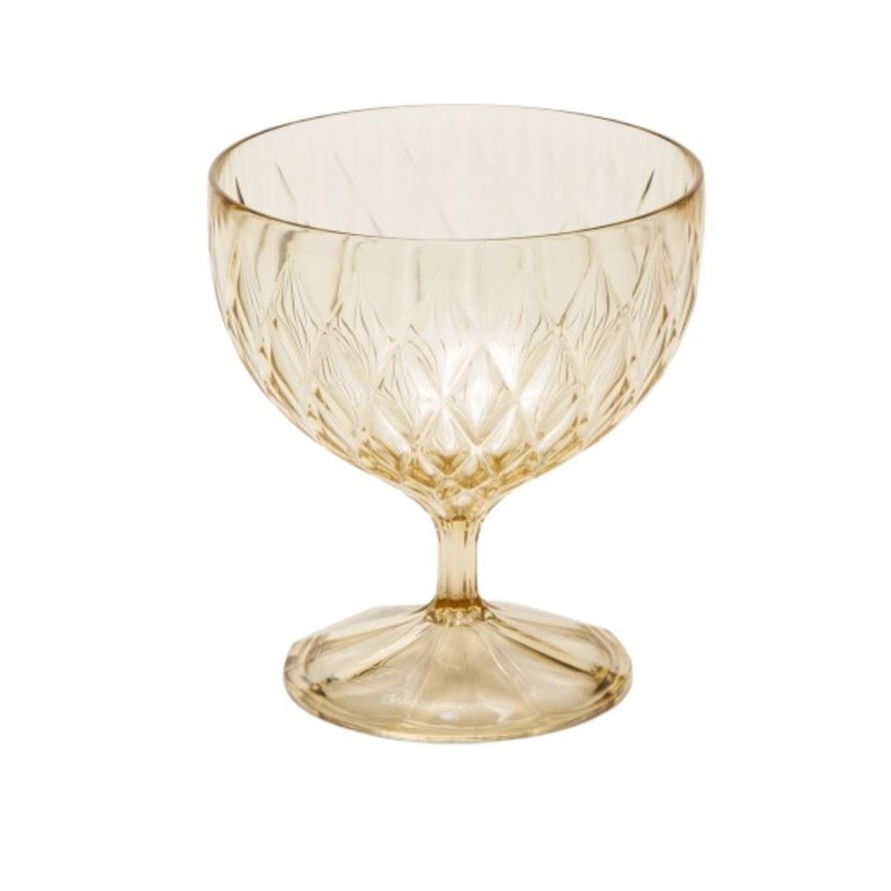 Taça De Sobremesa Plasútil Glamour 350Ml - Âmbar 