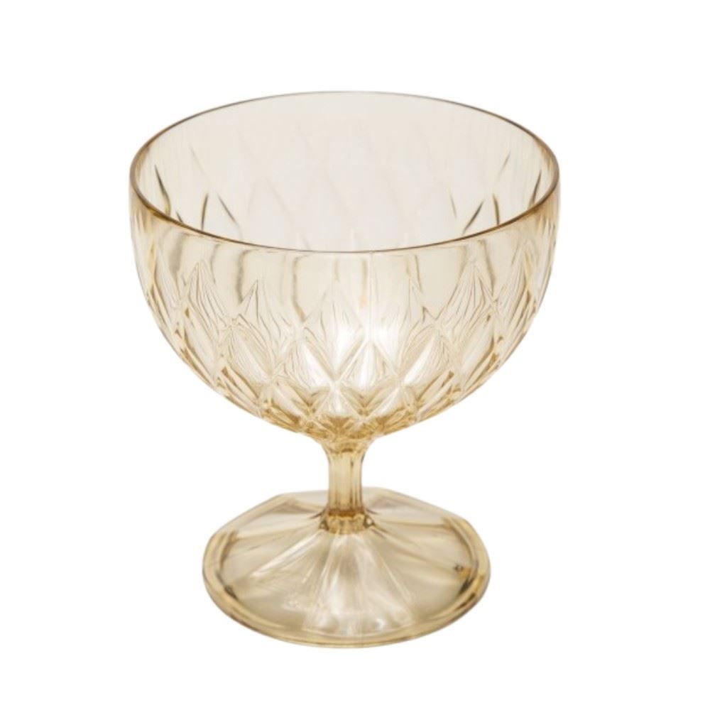 Taça De Sobremesa Plasútil Glamour 350Ml - Âmbar 