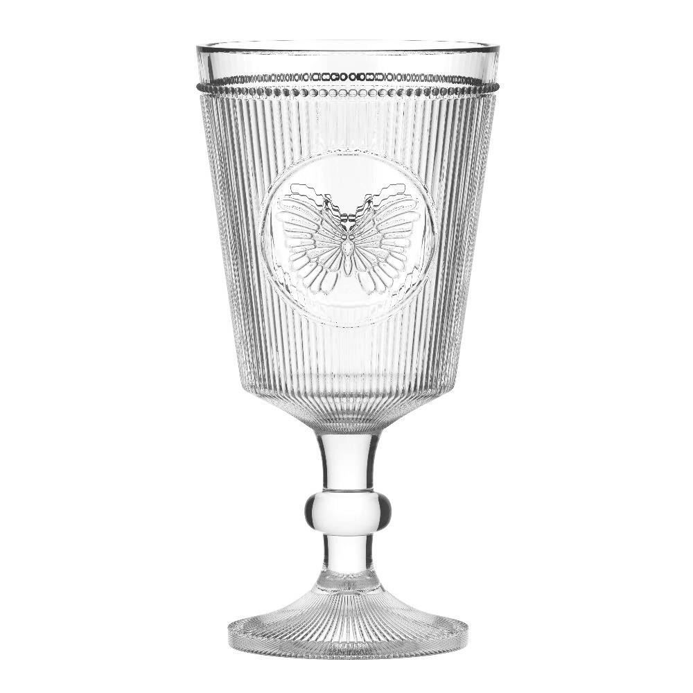 Taça De Vidro Borboleta L Hermitage 325 Ml - Transparente