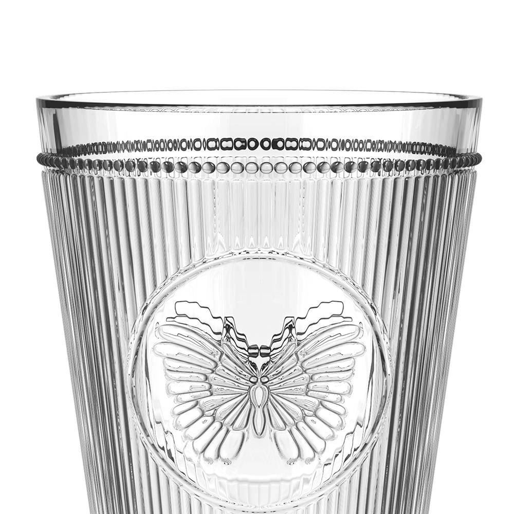 Taça De Vidro Borboleta L Hermitage 325 Ml - Transparente