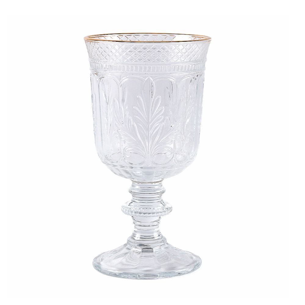 Taça de Água Florença Havan Casa Filete Dourado - 350ML