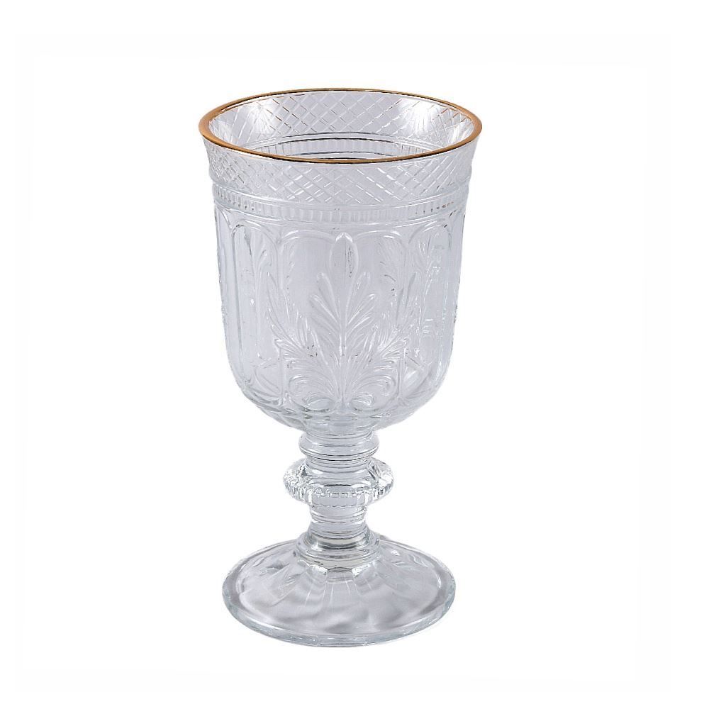 Taça de Água Florença Havan Casa Filete Dourado - 350ML