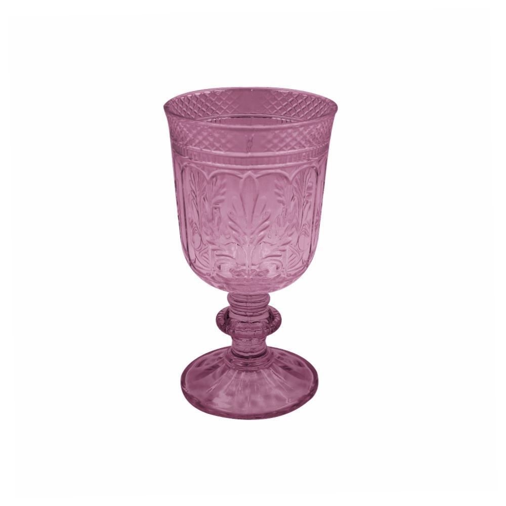 Taça De Vidro Florença Rosa Havan Casa - 350Ml