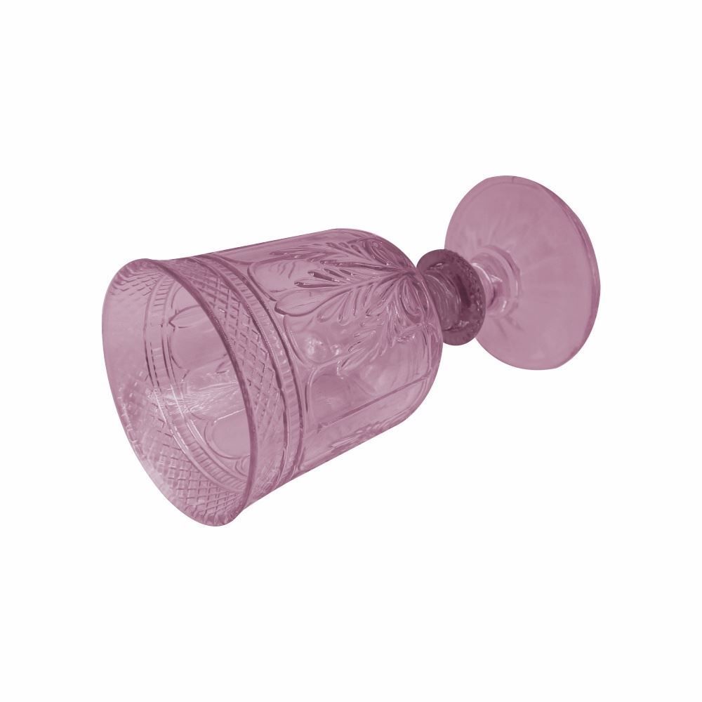 Taça De Vidro Florença Rosa Havan Casa - 350Ml