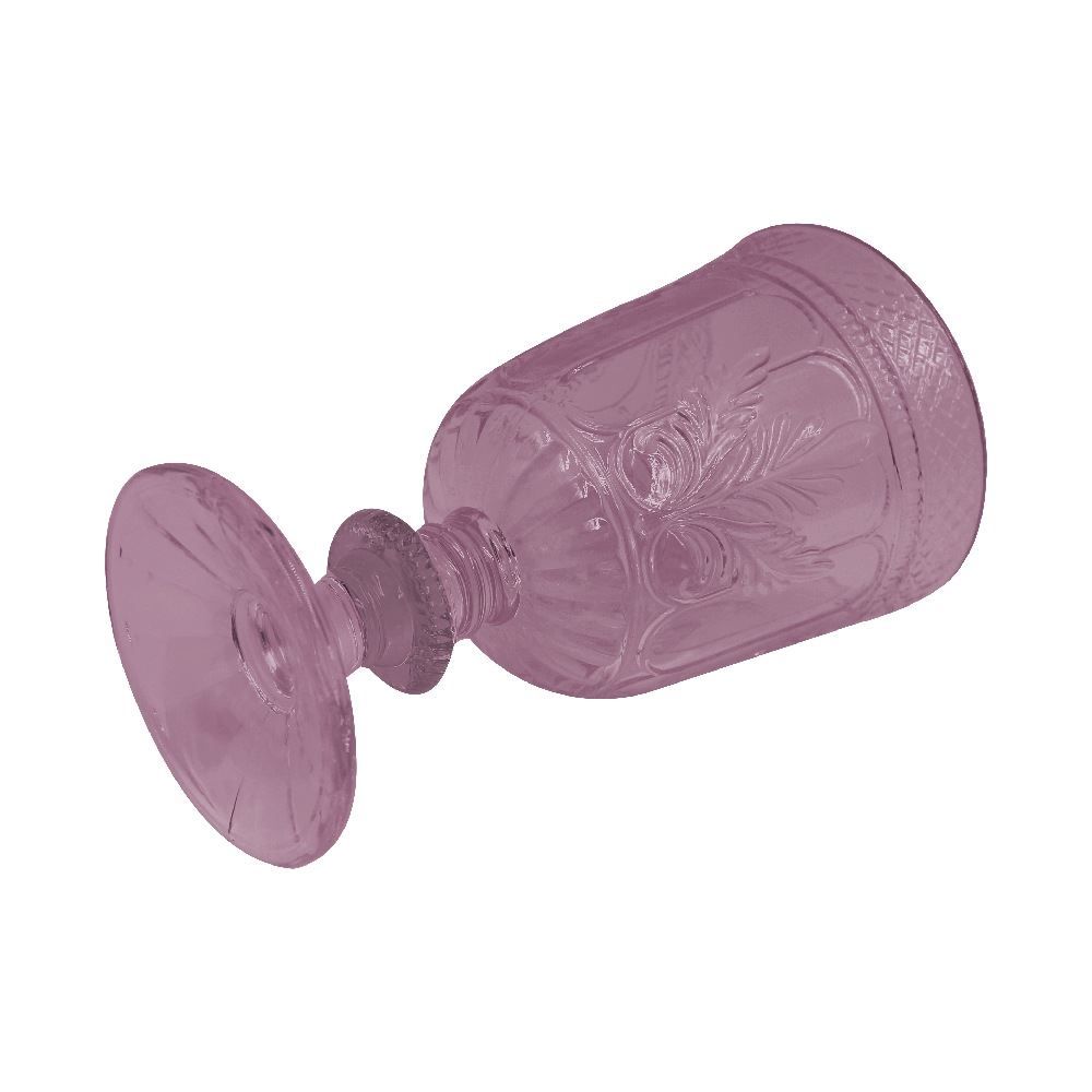 Taça De Vidro Florença Rosa Havan Casa - 350Ml