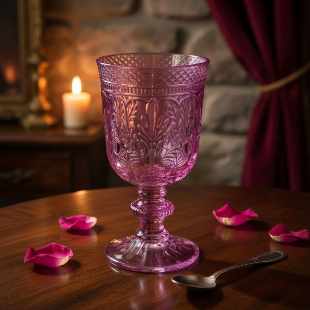 Taça de Vidro Florença Havan Casa Rosa - 350Ml