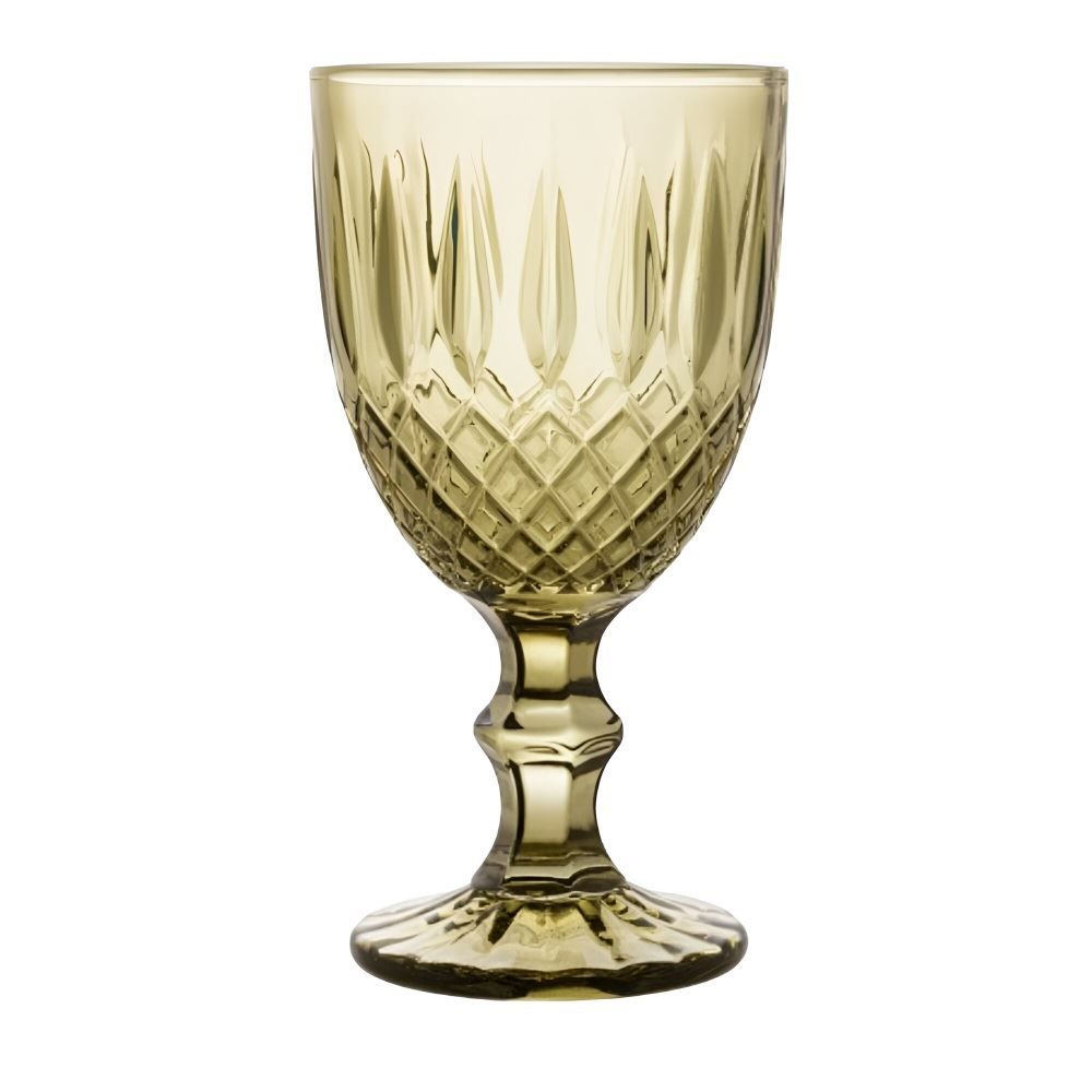 Taça De Vidro Greek Wolff 345 Ml - Verde