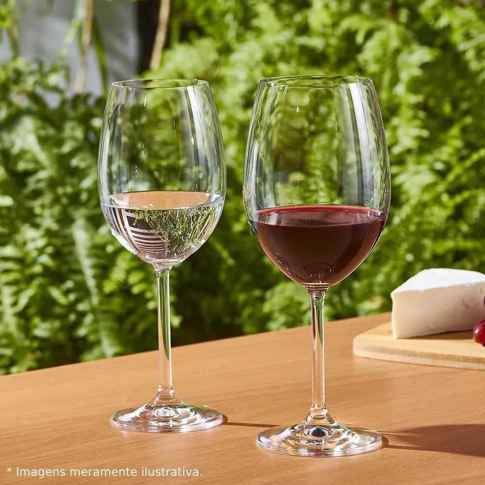 Taça De Vinho De Cristal Requinte Bohemia 480Ml - Transparente