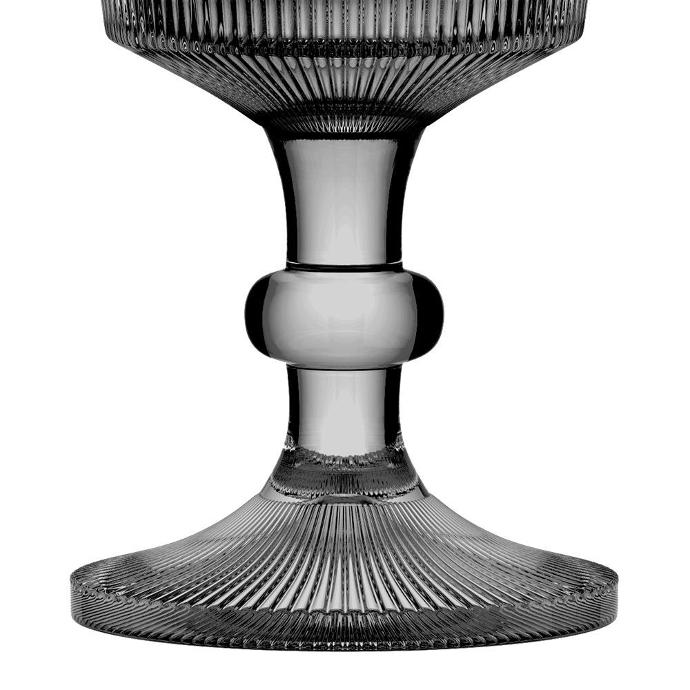 Taça Libélula Em Cristal Ecológico L Hermitage 325Ml A17cm Cinza