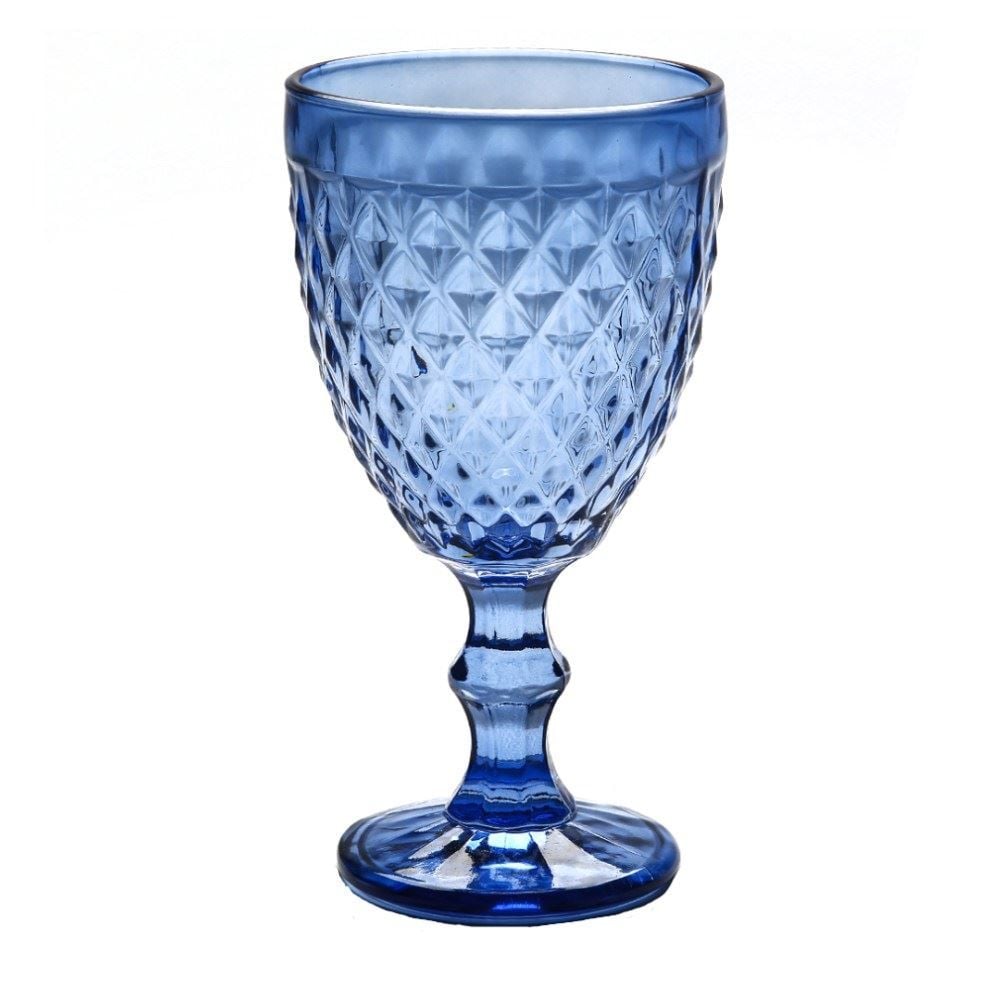 Taça Para Água Bico De Abacaxi Lyor 325Ml - Azul