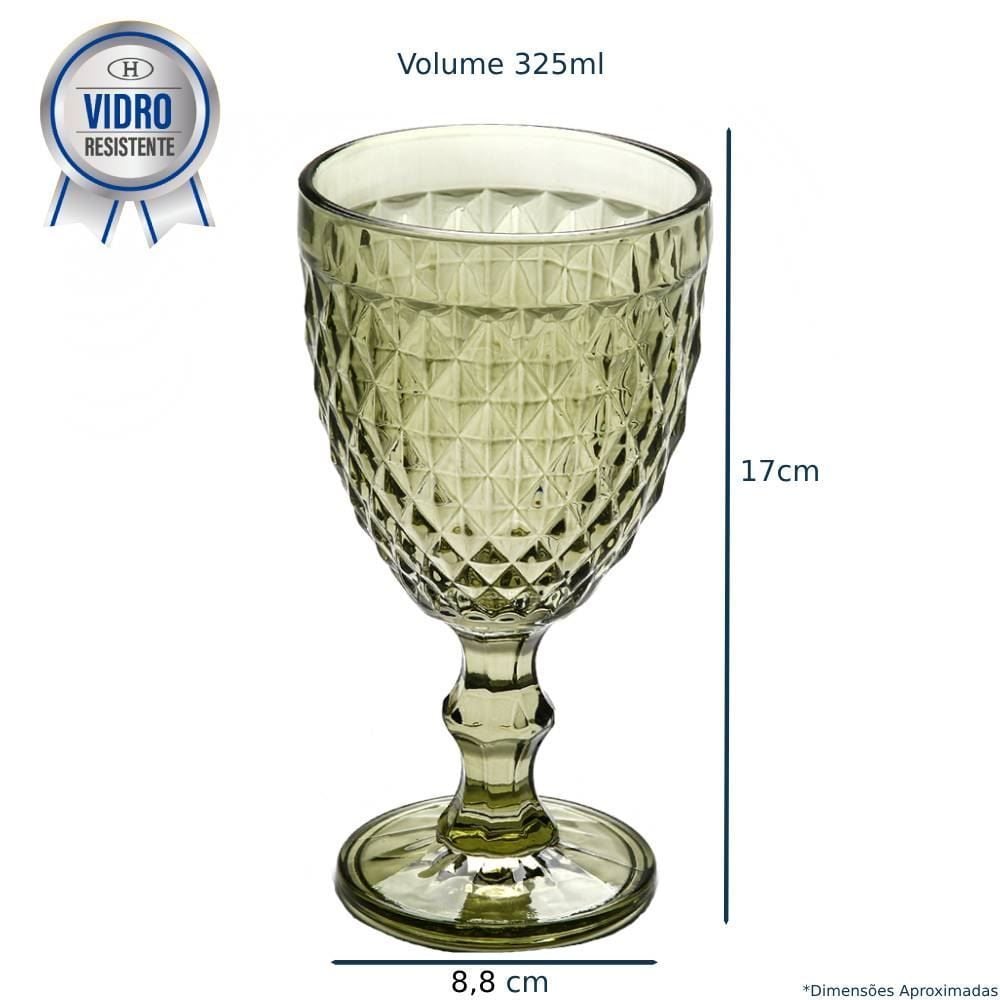 Taça Para Água Bico De Abacaxi Lyor 325Ml - Verde