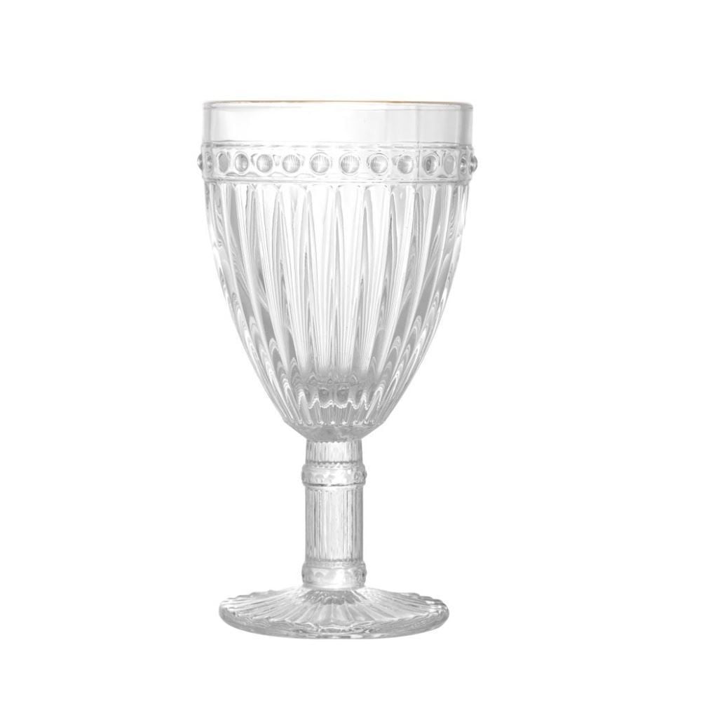 Taça de Água Filete Dourado Empire Lyor 325Ml - Vidro