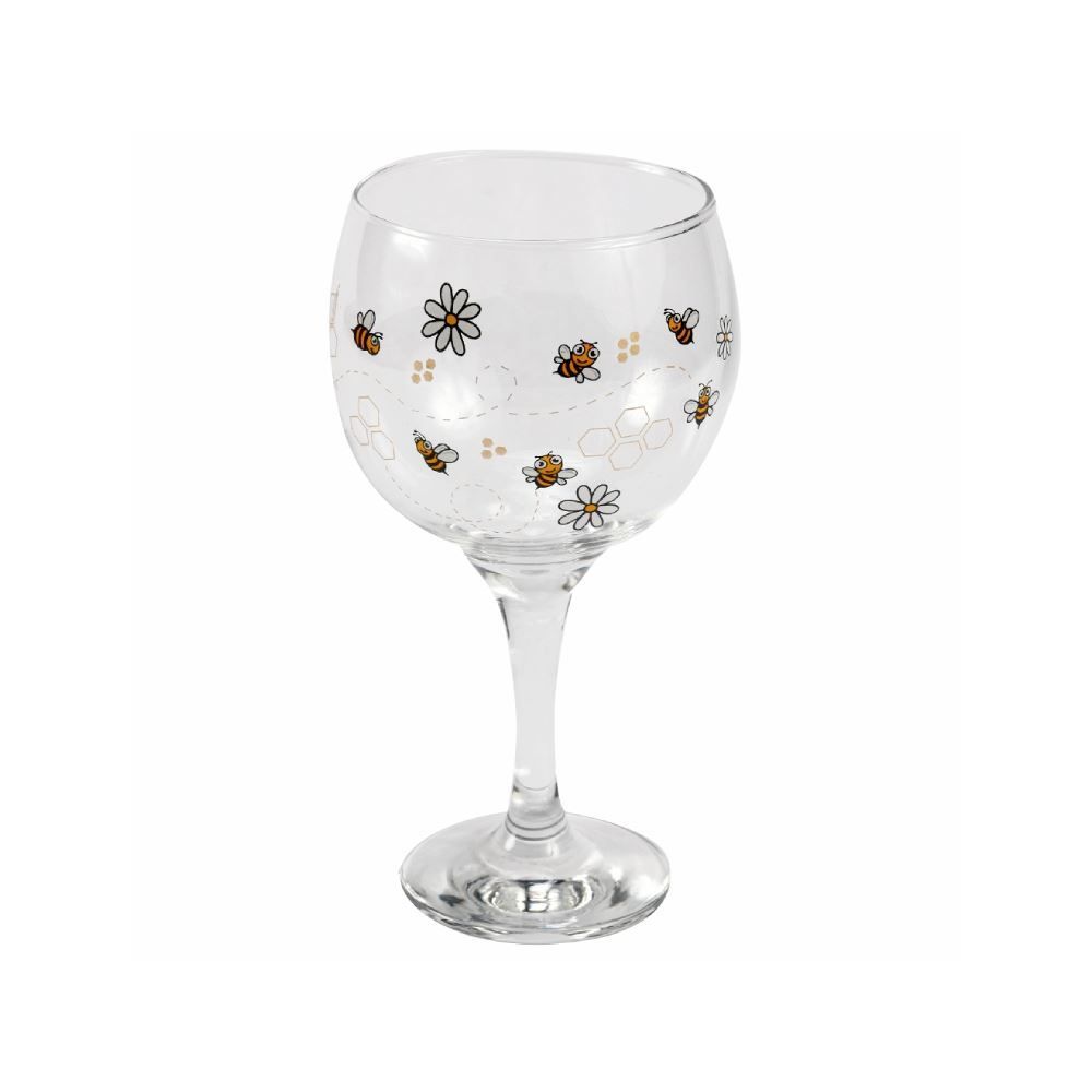 Taça Para Gin Abelhinhas Decormartin 600 Ml - Transparente