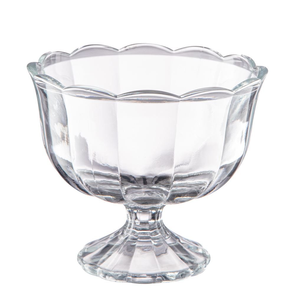 Taça Para Sobremesa De Vidro Peach Transparente 410Ml