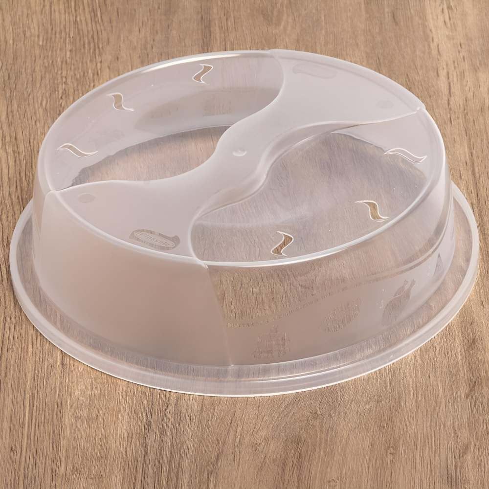 Tampa De Micro-Ondas Plasvale 25Cm - Transparente