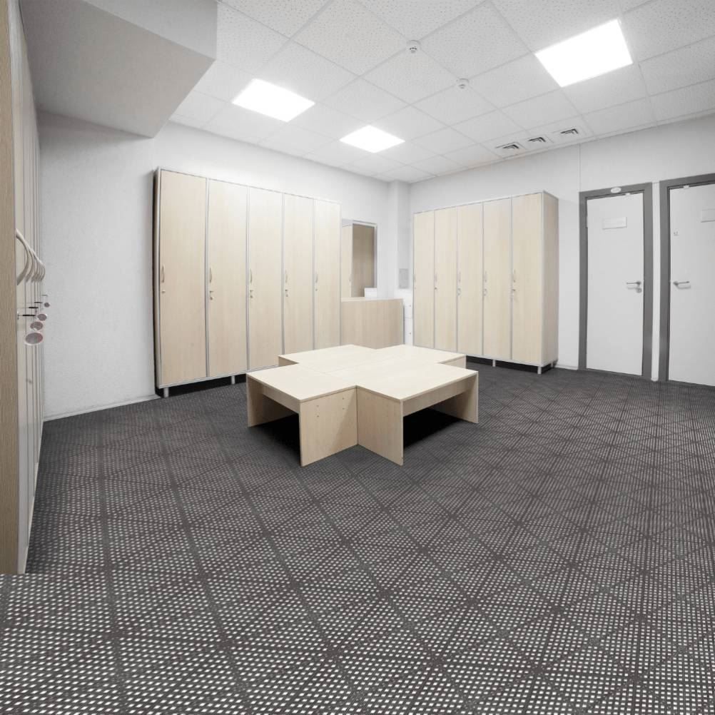 Tapete Modulado Acqua Kap 30X30 cm 6 Peças Havan Casa - Cinza