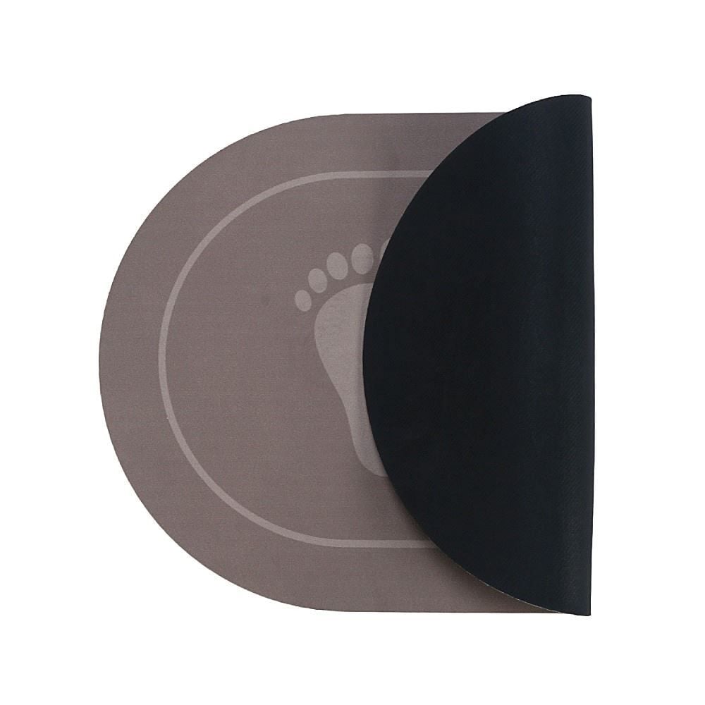 Tapete Acqua Sec para Banheiro 60X40 cm Havan Casa - Marrom Oval