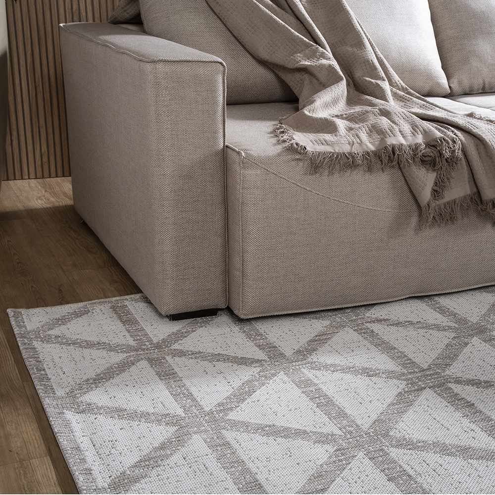 Tapete Quarto E Sala Amazonas 2,00X3,00 Metros Havan - Geométrico Bege