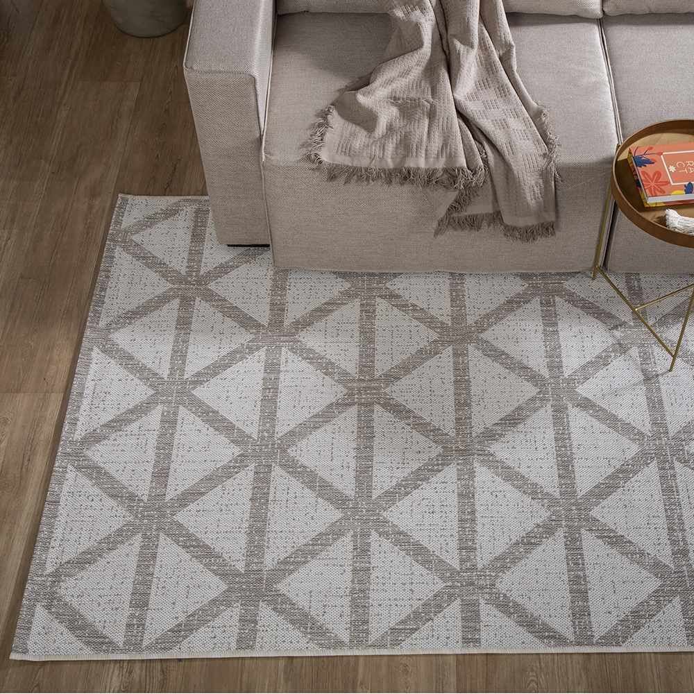 Tapete Quarto E Sala Amazonas 2,00X3,00 Metros Havan - Geométrico Bege