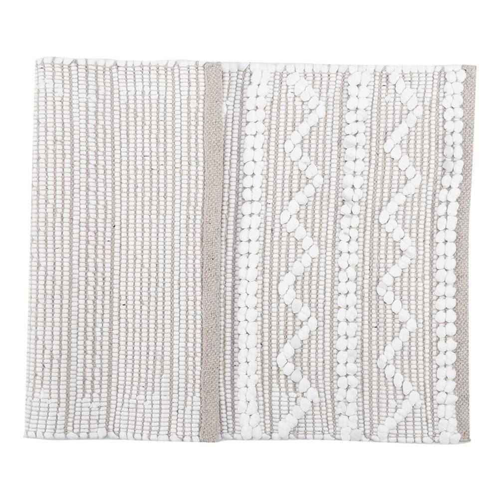 Tapete Angra 50X80 Cm Havan Casa - Branco Neve