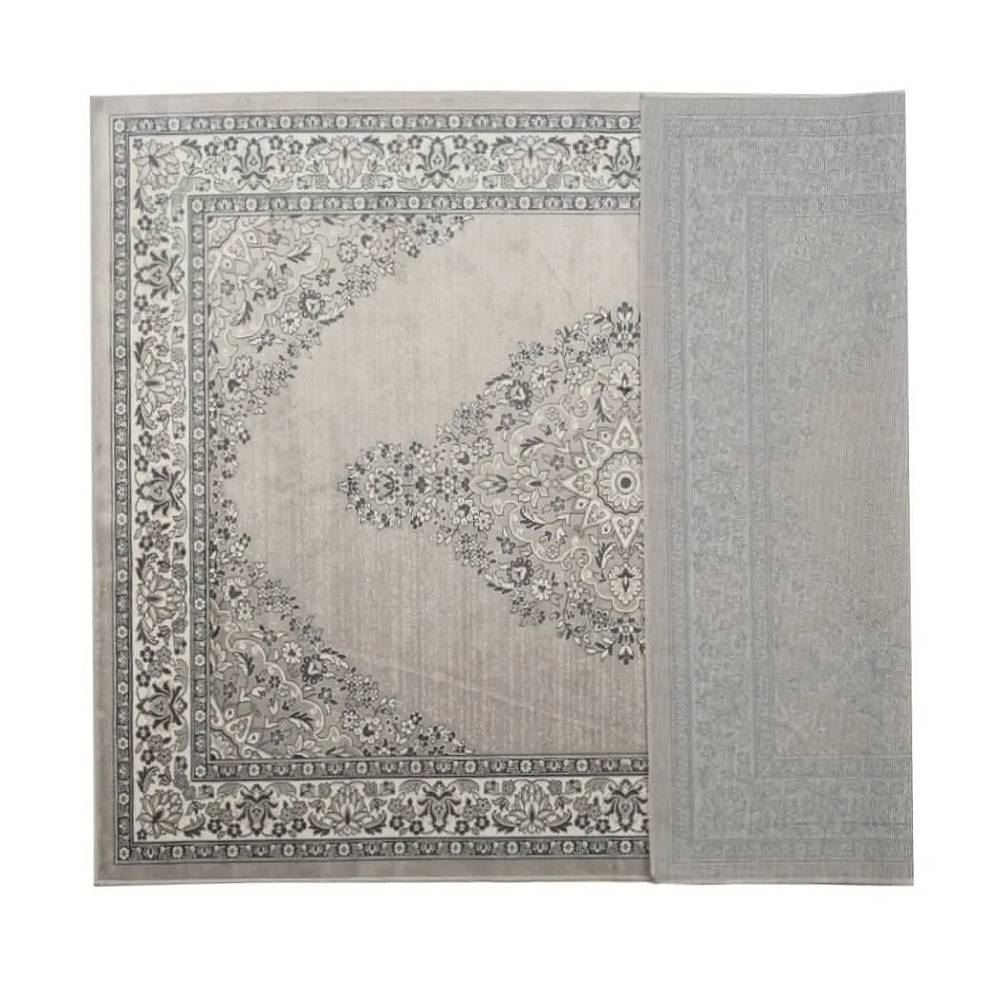 Tapete para Quarto e Sala 60Cmx1,00M Belga Havan Casa - Moldura Cinza