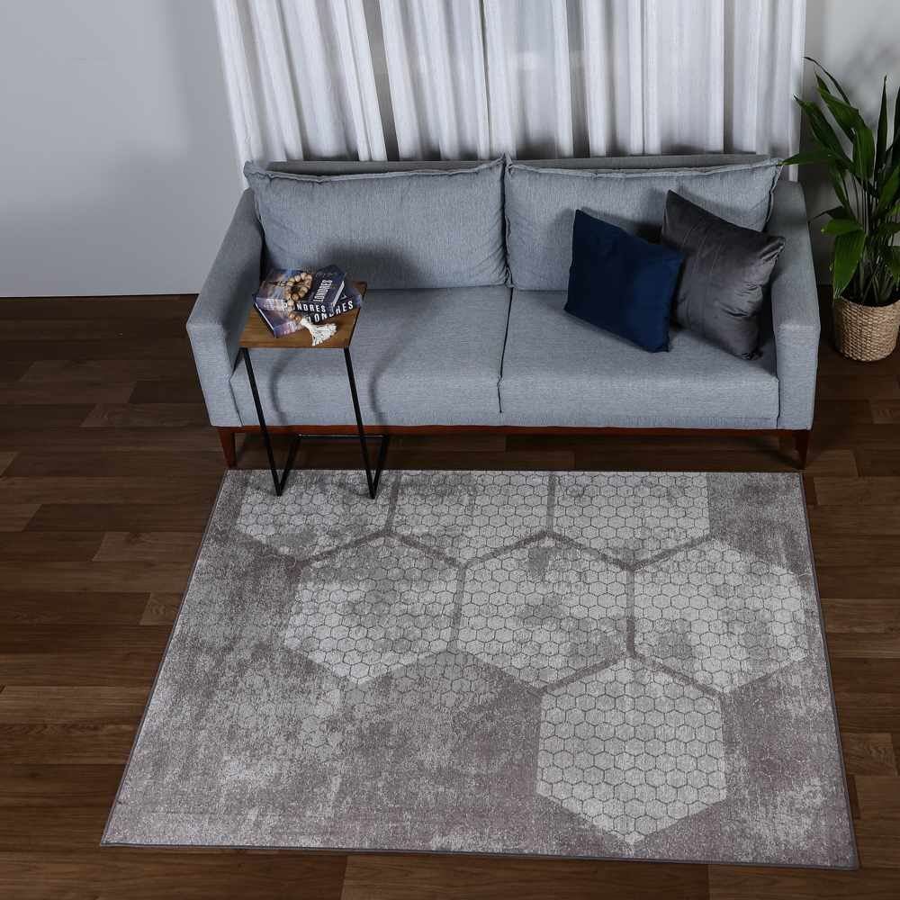 Tapete Belga Para Quarto E Sala 1,40X2,00 Havan - Marrom Geo