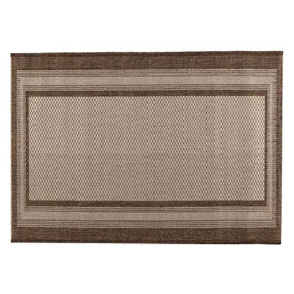 Tapete Para Quarto E Sala 1,33X1,90M Cancun Sisal Havan Casa - Bordas Marrom