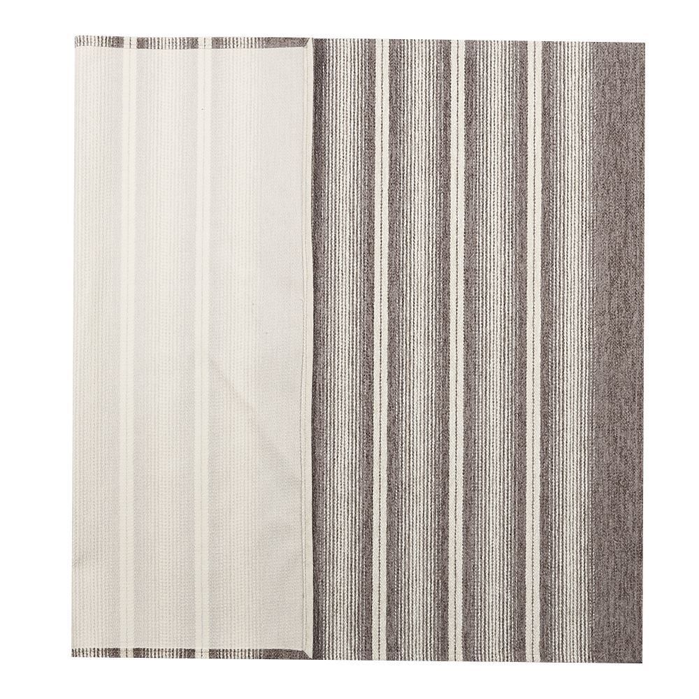 Tapete Para Quarto E Sala Chenile 1,20X1,60 M Havan Casa - Listras Bege E Marrom