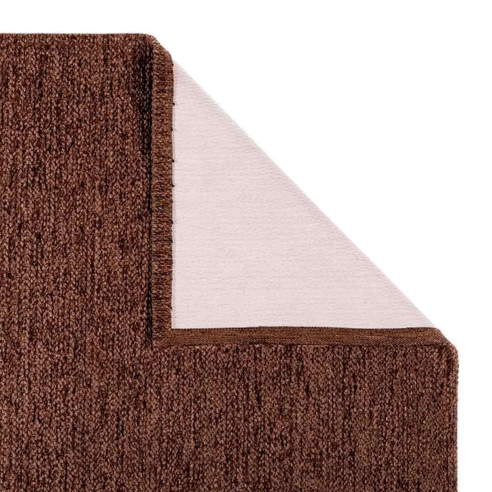 Tapete Chenile 1,20X1,60M Quarto E Sala Havan - Marrom Sólido